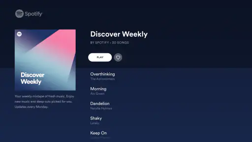 Spotify Music pour Android TV