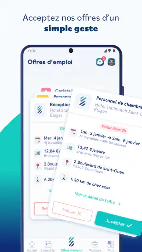 Staffmatch: Travail en intérim