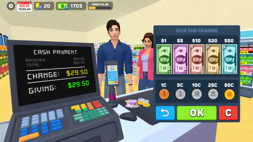 Simulateur de supermarché