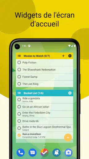 Tâches : liste de tâches
