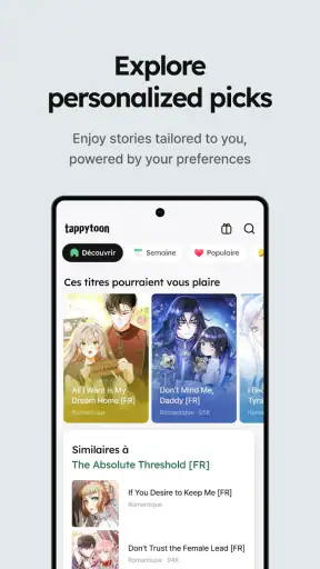 Tappytoon Comics, Webtoons, BD