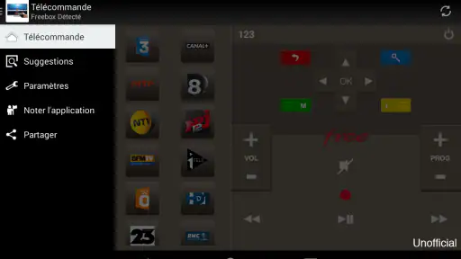 Télécommande pour Freebox