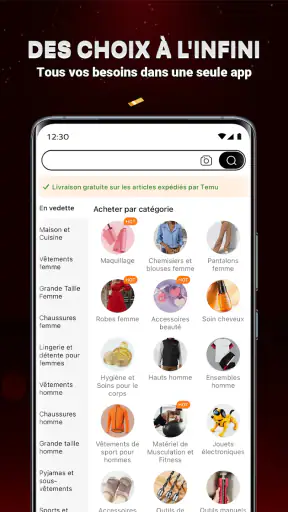 Temu : Achats et Mode en Ligne