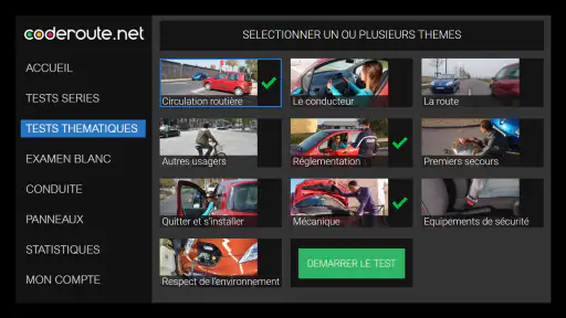 Tests de Code de la Route