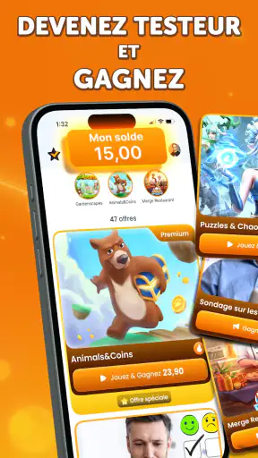 Teststar- Gagnez de l’Argent