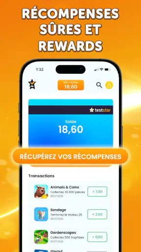 Teststar- Gagnez de l’Argent