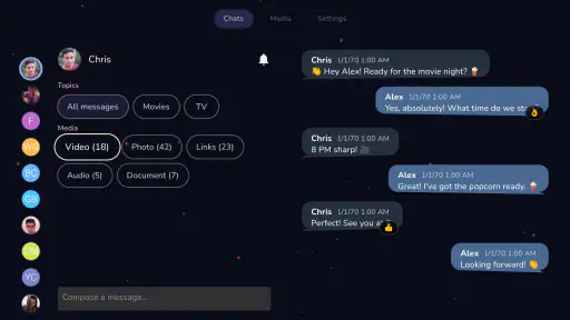 Tevegram : Telegram for TV
