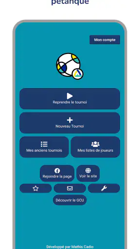 Tournois Pétanque App
