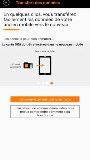 Transfert des données