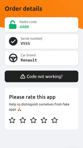 Trouver Code Autoradio