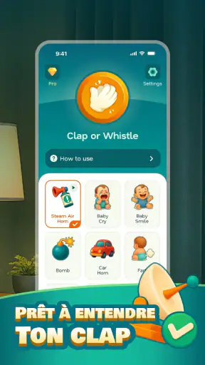 Trouver téléphone clap