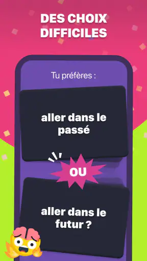 Tu préfères - Jeu de questions