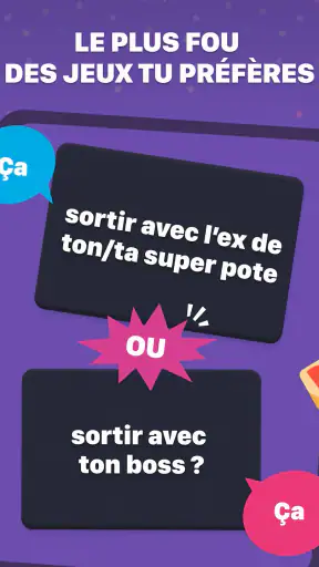 Tu préfères - Jeu de questions