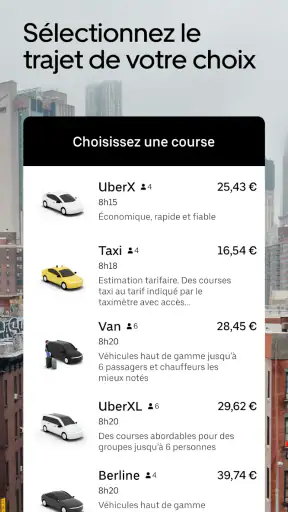 Uber - VTC rapide et facile