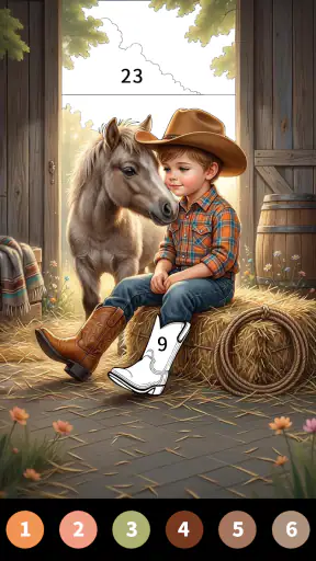 Wild West Color by Number Book