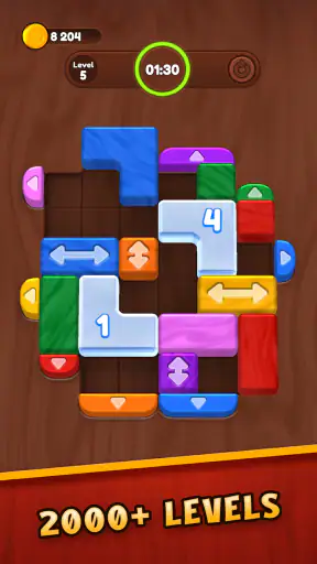 Wood Color Jam - Puzzle