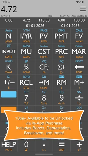 10bii Financial Calculator
