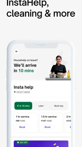 Urban Company: InstaHelp &more