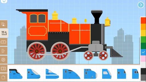 子供のためのレンガ列車ゲーム-子供の電車ゲーム列車鉄道ゲーム