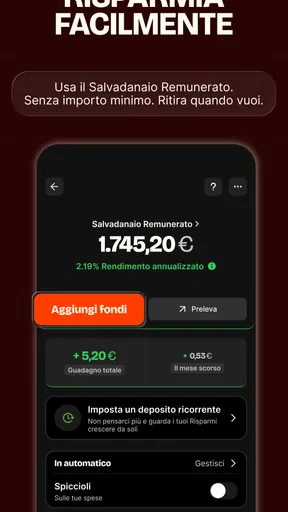 Satispay: Conto e investimenti