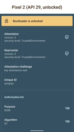 Key Attestation Demo