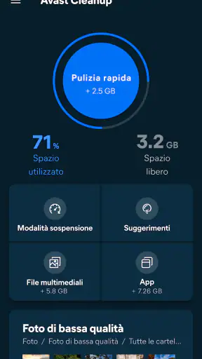 Avast Cleanup: Pulizia