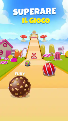 Candy Ball Run - Rolling Games