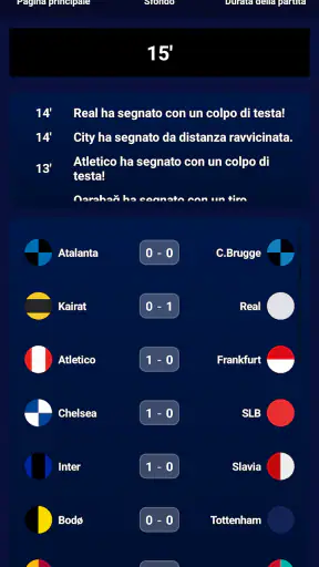 Champions Calcio Calcolatrice