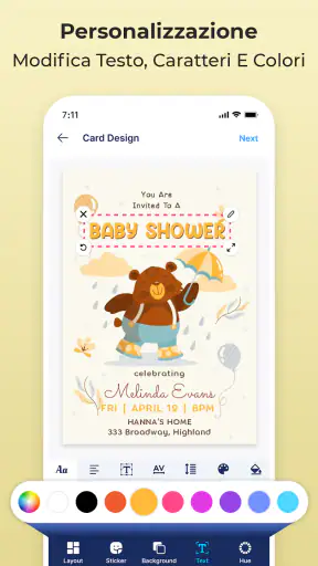 Creatore Inviti e Design Carte