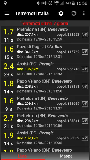 Terremoti Italia
