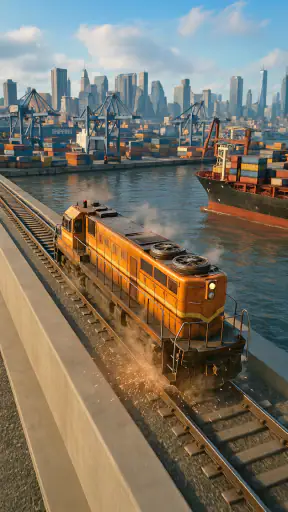 Train Ramp Jumping