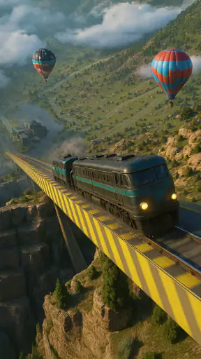 Train Ramp Jumping
