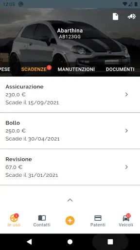 Veicoli - Gestione auto e moto