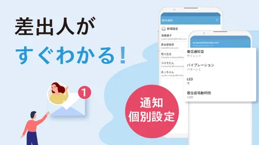 メールアプリCosmoSia:Gmail SMS ドコモ対応