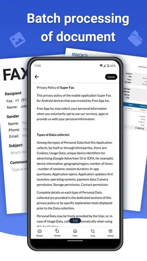 Super Fax - 電話からファックスを送信
