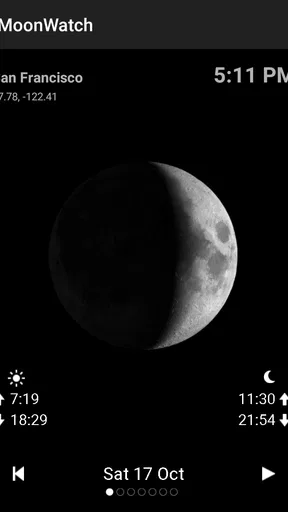Moon Calendar Watch