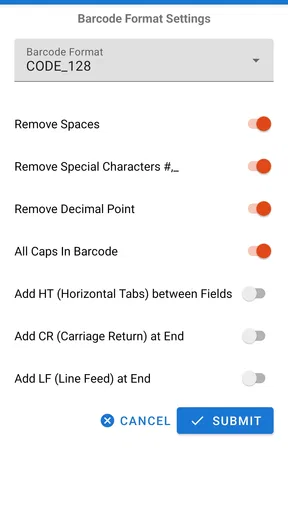 Weighing Scale Barcoding app