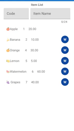 Weighing Scale Barcoding app