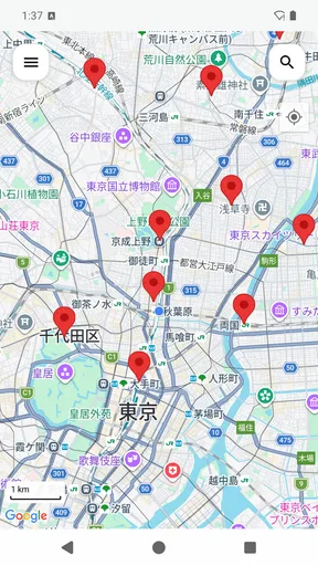 マンホールカードマップ