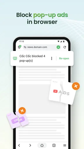 Cốc Cốc: Browser & Adblock