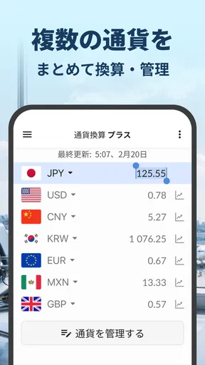 通貨換算プラス