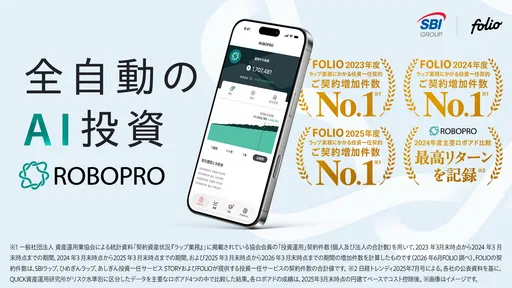 FOLIO - AI投資ROBOPRO|資産運用はおまかせ