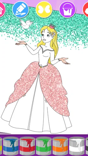 子供のためのプリンセス・カラーリング