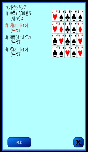 テキサスホールデムポーカー