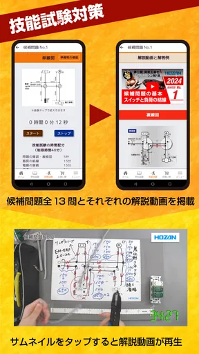 第二種電気工事士試験対策 電工試験の虎 学科/技能解説動画付