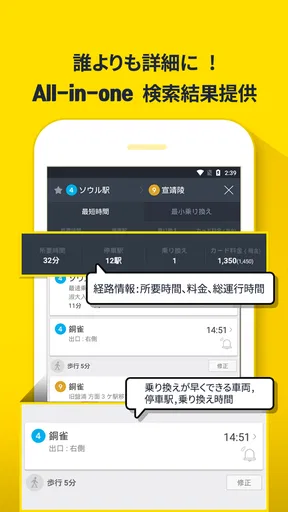 Subway Korea - 韓国地下鉄路線図