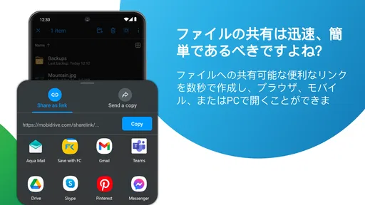 MobiDrive: クラウドストレージ & 同期