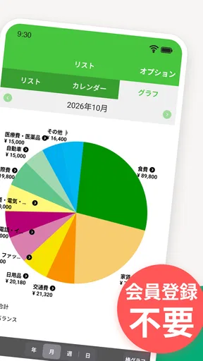 2秒家計簿『おカネレコ』-簡単シンプル家計簿アプリ 初心者