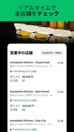Uber Eats マネージャー