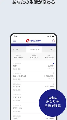 かわしんバンキングアプリ